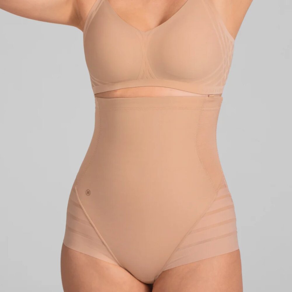 Honeylove Queen Brief Shapewear LARGE SAND NUDE NWT